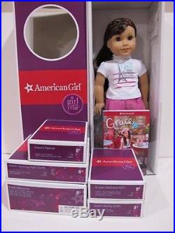 American Girl Grace Doll Lot-Baking, PJ, Welcome Gifts, Opening Night Outfit