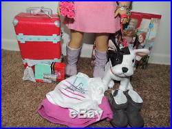 American Girl Grace withmeet outfit, accessories, dog, tarvel set, books, outfit