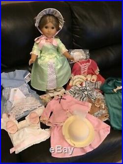 American Girl Historical RETIRED ELIZABETH COLE LOT outfits/ Gowns In EC