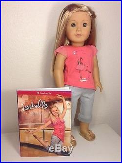 American Girl ISABELLE+Dance Outfit+Gently Used+Hair Extension and Book