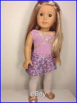American Girl ISABELLE+Dance Outfit+Gently Used+Hair Extension and Book