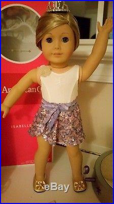 American Girl ISABELLE Doll 2 ballet outfits Marisol Spotlight Stage Tutu Lot