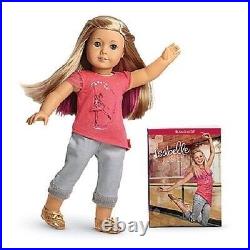 American Girl Isabelle DOLL and BOOK retired tee shoes pants hair extension NRFB