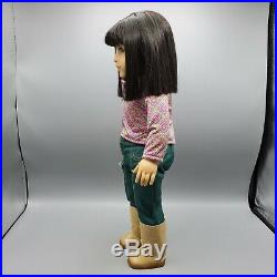 American Girl Ivy Ling 18 Doll with Meet Outfit Earrings Book & Box / Retired