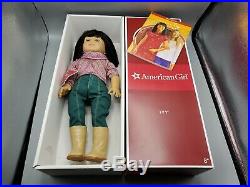 American Girl Ivy Ling 18 Doll with Meet Outfit Earrings Book & Box / Retired