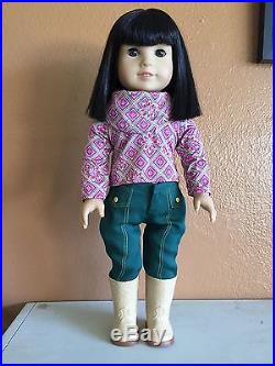 American Girl Ivy Ling doll, book, New Years Outfit, and accessories