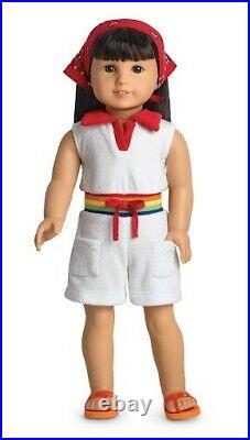 American Girl Ivy Ling's Rainbow Romper Outfit- RARE- BNIB Complete