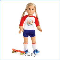 American Girl JULIE SKATEBOARDING SET Julie's Retired Clothes Hippie Outfit NEW