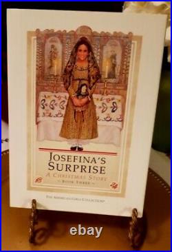 American Girl Josefina Holiday Outfit JCO & Josefina's Surprise Hard Cover Book