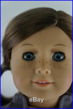 American Girl Just Like You 18 Doll Brown Hair Blue Eyes Freckles With Box Outfit