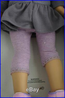 American Girl Just Like You 18 Doll Brown Hair Blue Eyes Freckles With Box Outfit