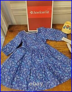 American Girl KIRSTEN 18 doll BAKING OUTFIT DRESS apron shoes Retired HTF 2008