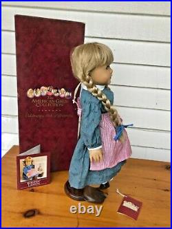 American Girl KIRSTEN LARSON DOLL in Meet Outfit with Box Retired & Collectible