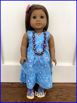 American Girl Kanani Doll Lot 5 Outfits Shaved Ice Stand Pristine -Retired