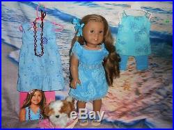 American Girl Kanani In Her Meet Outfit Also Her Party Dress/pj, Shoes & Barksee