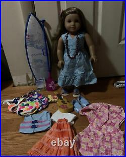 American Girl Kanani doll, Ukulele, Swim Suit, outfits, and Paddle board Lot