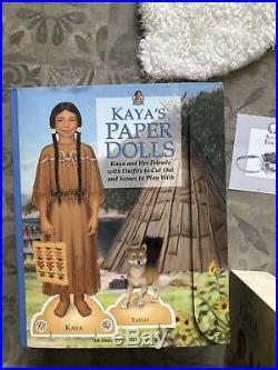 American Girl Kaya HUGE LOT Teepee Campfire outfits books accessories