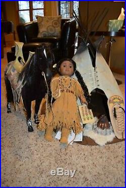 American Girl Kaya, Horse, Teepee and Extra Outfits