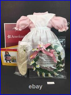 American Girl Kirsten Birthday OutfitDressWreathSocksApronPamphletAG Box