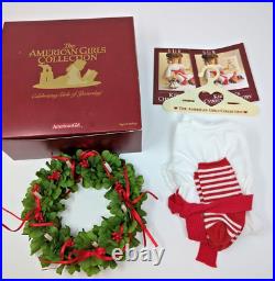 American Girl Kirsten Christmas St Lucia Outfit Wreath Pamphlet & box never used