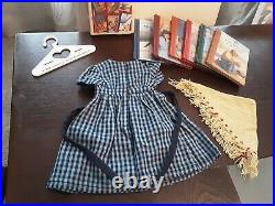 American Girl Kirsten On the Trail Outfit of Dress, Apron, Shawl and Book Set