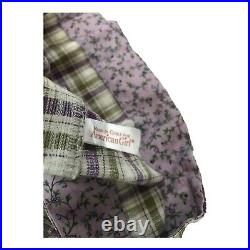 American Girl Kirsten purple plaid Promise outfit Retired Dress & hanger ONLY