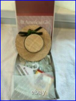 American Girl Kirsten's Summer Dress & Straw Hat Outfit Brand New NRFB MINT