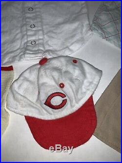 American Girl Kit Baseball Cincinnati Reds Uniform Sports RARE Clothes Outfit
