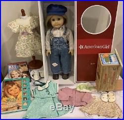 American Girl Kit Doll HUGE LOT Hobo Meet Outfit Dresses Scooter Box Book Movie