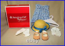 American Girl Kit Doll Play Outfit Dress Hat Shoes Box Retired