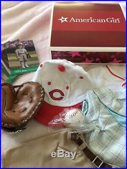 American Girl Kit Kittredge Cincinnati Reds Fan Outfit Baseball EUC