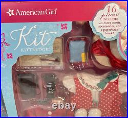 American Girl Kit Kittredge Doll, Reporter Outfit and Reporter Set New 16 Pieces