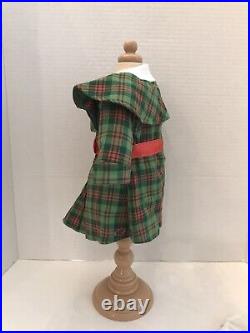 American Girl Kit Kittredge's Plaid Christmas Dress Outfit Excellent Condition