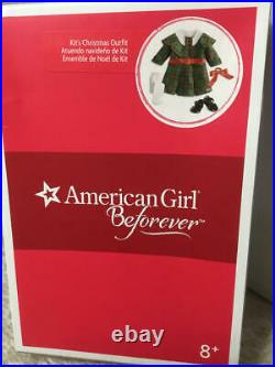American Girl Kit's Christmas Dress Outfit Beforever Complete New In Box Ret