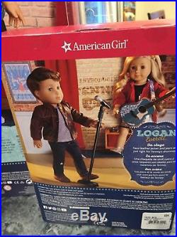 American Girl LOGAN EVERETT DOLL FIRST BOY DOLL AND HIS OUTFIT NEW IN BOXES NRFB