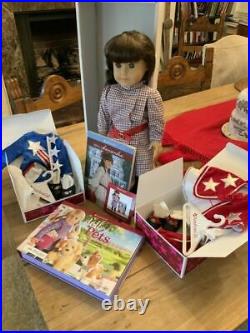 American Girl LOT Samantha Doll in box, Molly & Emily Tap outfits, books