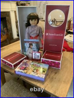 American Girl LOT Samantha Doll in box, Molly & Emily Tap outfits, books