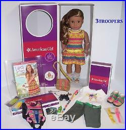 American Girl Lea Clark Doll Of The Year 2016 -18- Plus Hike Outfit Lot-new