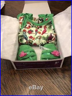 American Girl Lea Clark Doll- Pajamas -hiking Outfit-margay-pareo- Lot