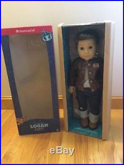 American Girl Logan Everett Doll Wearing Performance Outfit New In Box Old Eyes