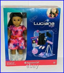 American Girl Luciana Doll and BookTelescope Outfit Accessories 18 inchNEW