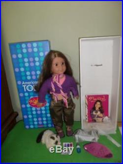 American Girl Marisol Doll with Meet Outfit Book 18 Cat Retired GOTY 2005 BOX