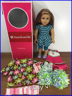 American Girl Mckenna Doll In Original Outfit + Cheerleader Outfit, Box