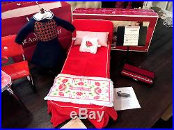 American Girl Molly LOT Retro Table, Bed (NEW) Full Outfit, Music & Books Set