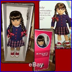 American Girl Doll MOLLY Beforever Meet Outfit~Sweater~Skirt~Saddle Shoe~NO DOLL