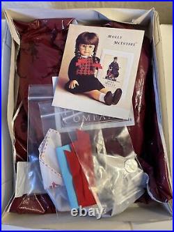 American Girl Molly Meet Outfit COMPLETE hair Ribbons, Penny, Purse, Hat, Hankie