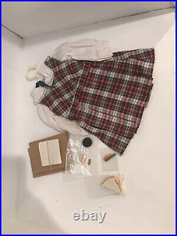 American Girl Molly School Plaid Jumper Blouse Outfit Pleasant Company Retired