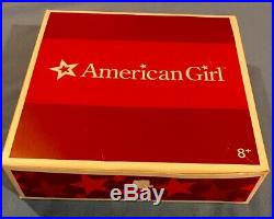 American Girl Molly Skating Outfit with Skirt, Bow, Loafers, Cards IN BOX