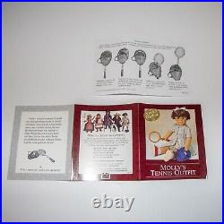 American Girl Molly Special Edition Tennis Outfit, RARE Box & pamphlets