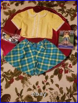 American Girl Molly's Roller Skating Outfit with Replacement Ribbon & Extra
